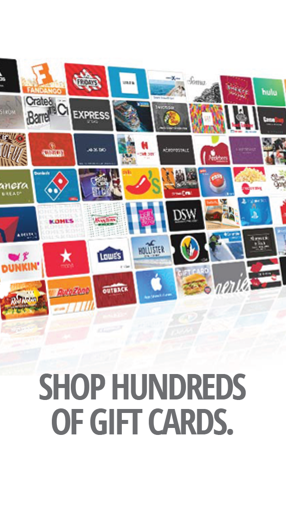 Shop hundreds of Gift Cards - Buy Gift Cards